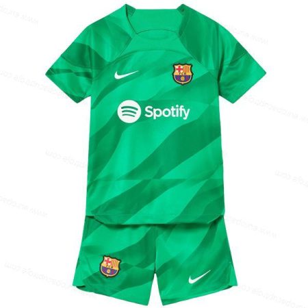 Barcelona Målmand Fodboldsæt til børn 23/24 – Grøn