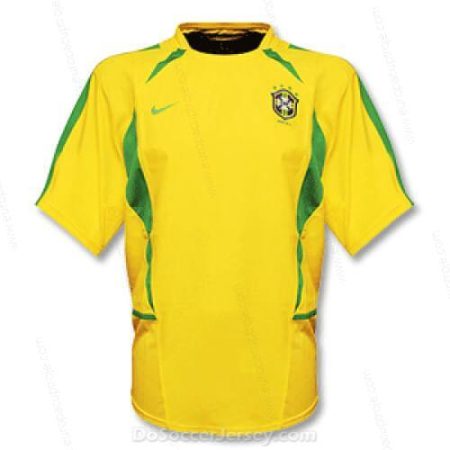Retro Brasilien Hjemmebanetrøje Fodboldtrøje 2002