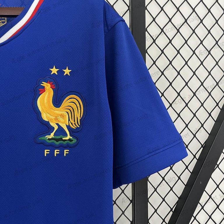 Billige Frankrig Hjemmebane fodboldtrøje 24/25 – UEFA Euro 2024