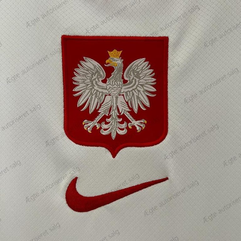 Billige Polen Hjemmebane fodboldtrøje 24/25 – UEFA Euro 2024