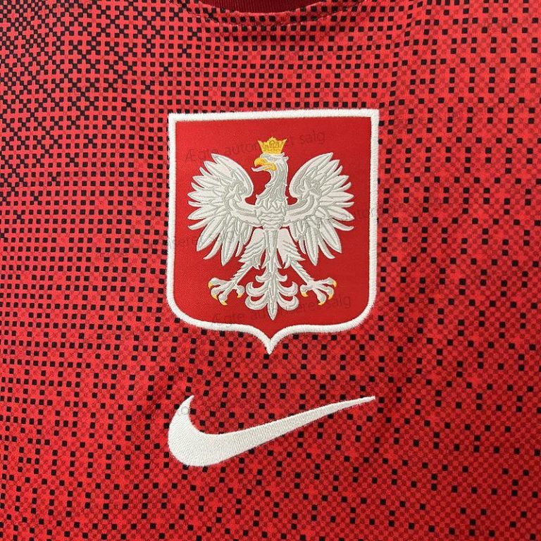 Billige Polen Udebane fodboldtrøje 24/25 – UEFA Euro 2024