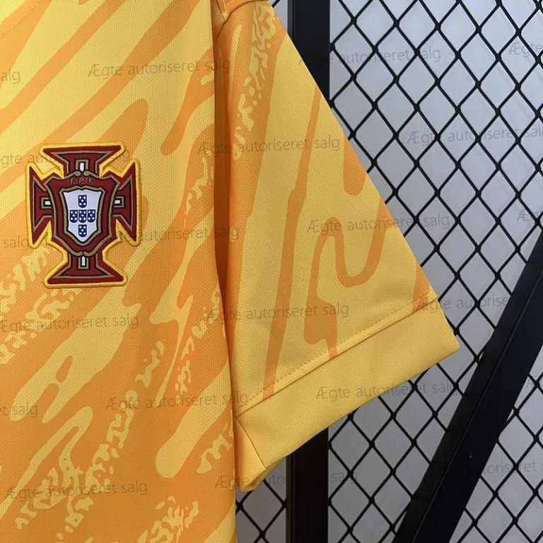 Billige Portugal Yellow Målmand fodboldtrøje 24/25 – UEFA Euro 2024