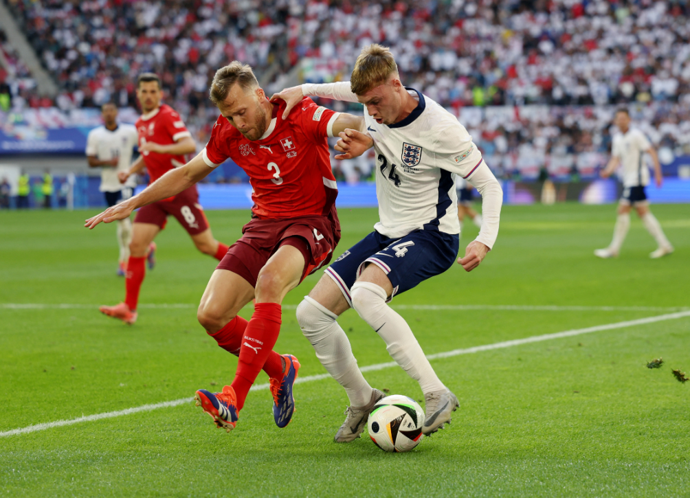 England slog Schweiz og gik videre til semifinalerne i Europa Cuppen